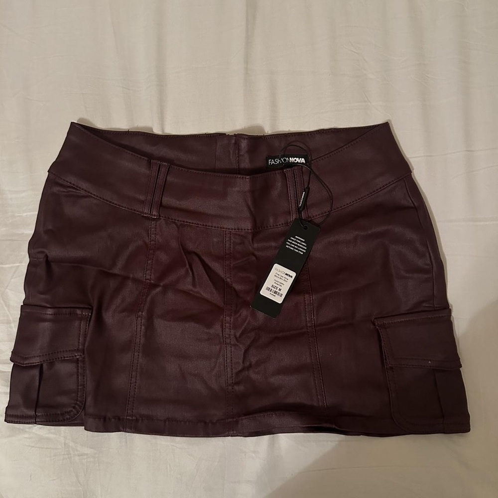 Fashion Nova Rich Plum Mini Skirt